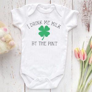 st patrick's day onesie baby